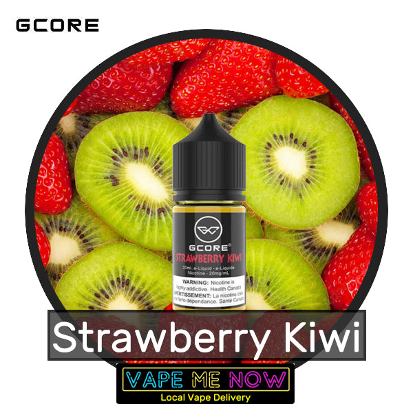 G-Core Salt Strawberry Kiwi flavor bottle of juice