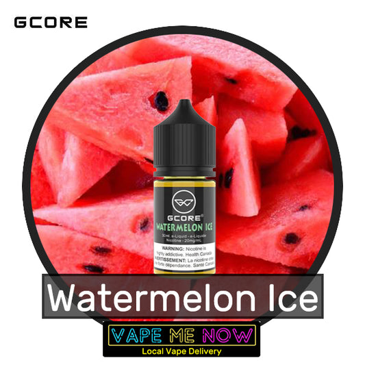 G-Core Salt Watermelon Ice flavor bottle of juice