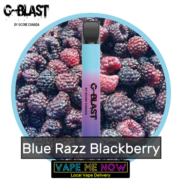 G-Blast Disposable Blue Razz Blackberry flavor