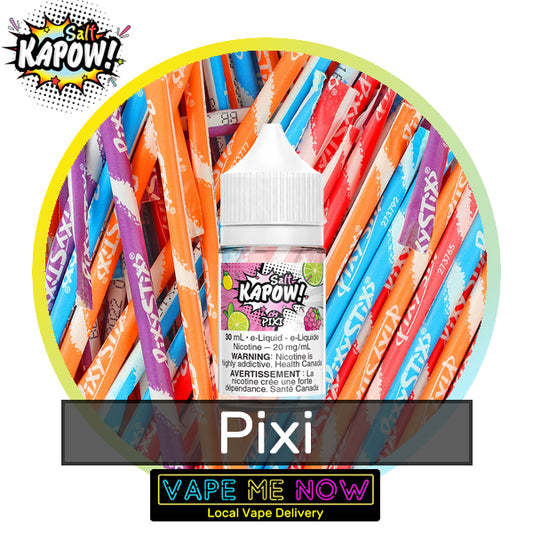 Kapow Salt Pixi flavor bottle of juice