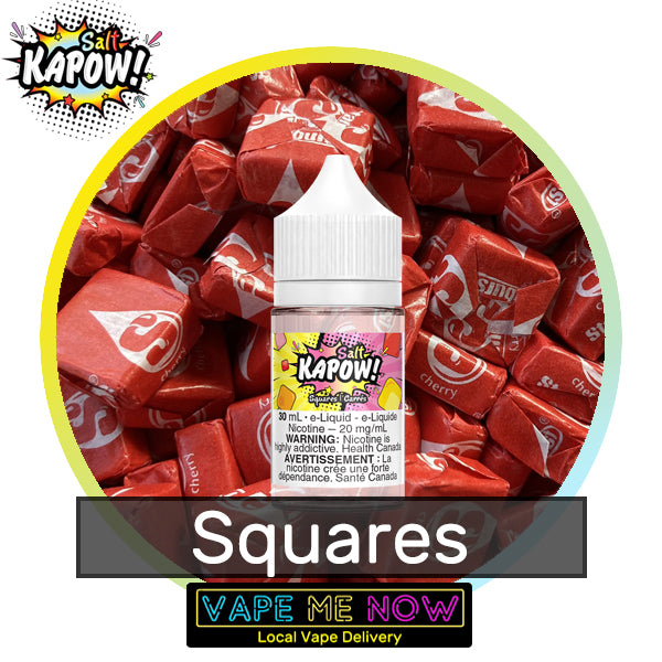 Kapow Salt Squares flavor bottle of juice