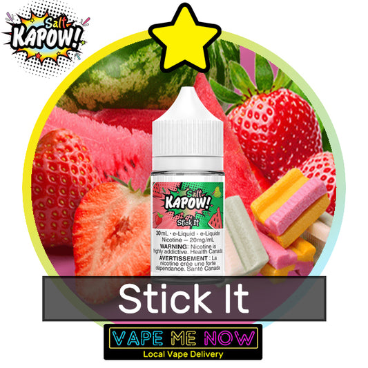 Kapow Salt Stick It flavor bottle of juice