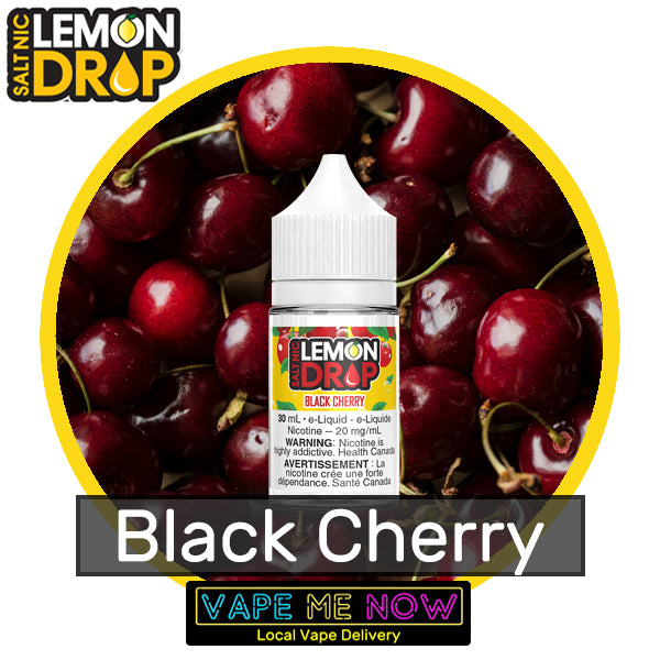 Lemon Drop Salt Black Cherry flavor bottle of juice