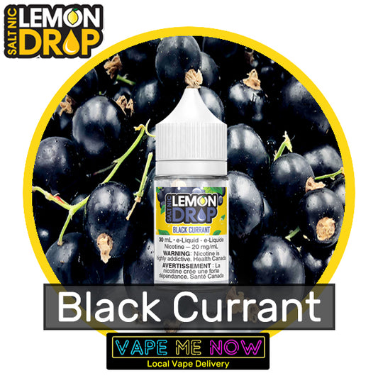 Lemon Drop Salt Black Currant flavor bottle of juice