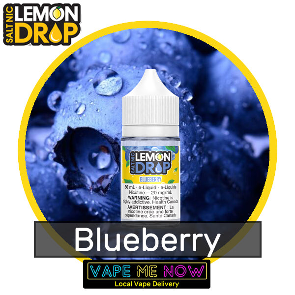 Lemon Drop Salt Blueberry flavor bottle of juice