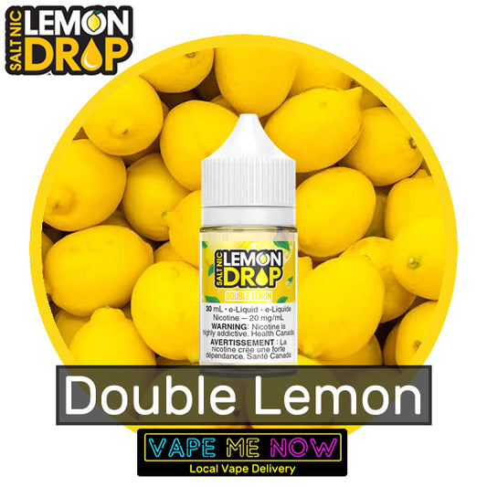 Lemon Drop Salt Double Lemon flavor bottle of juice