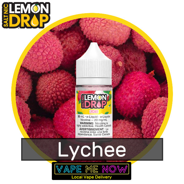 Lemon Drop Salt Lychee flavor bottle of juice