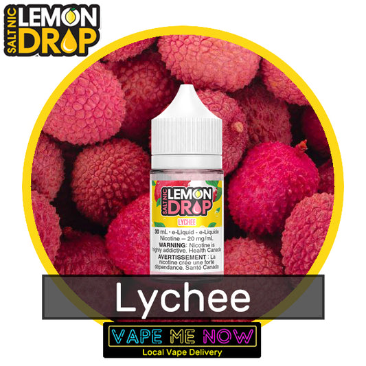 Lemon Drop Salt Lychee flavor bottle of juice