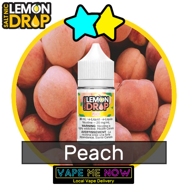 Lemon Drop Salt Peach flavor bottle of juice