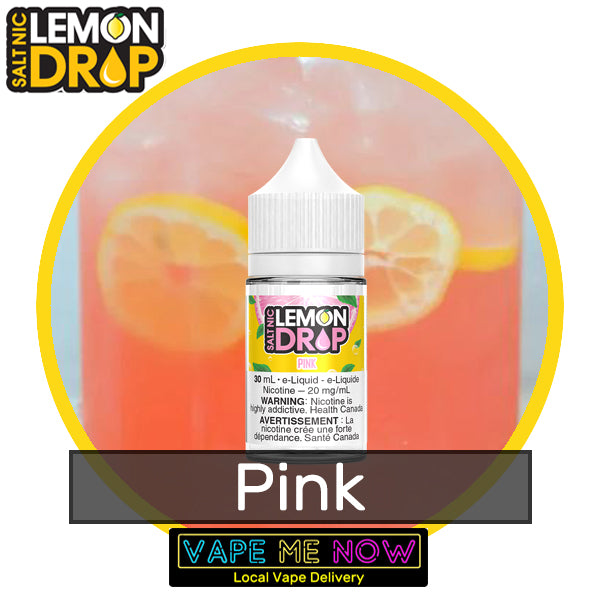 Lemon Drop Salt Pink flavor bottle of juice