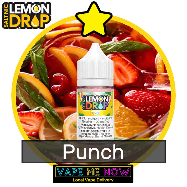 Lemon Drop Salt Punch flavor bottle of juice