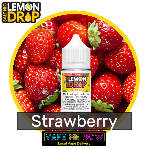 Lemon Drop Salt Strawberry flavor bottle of juice