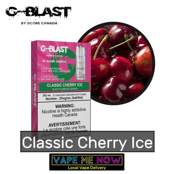 STLTH G-Blast Pods Classic Cherry Ice flavor 