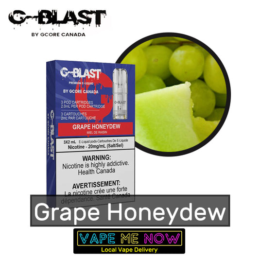 STLTH G-Blast Pods Grape Honeydew flavor 