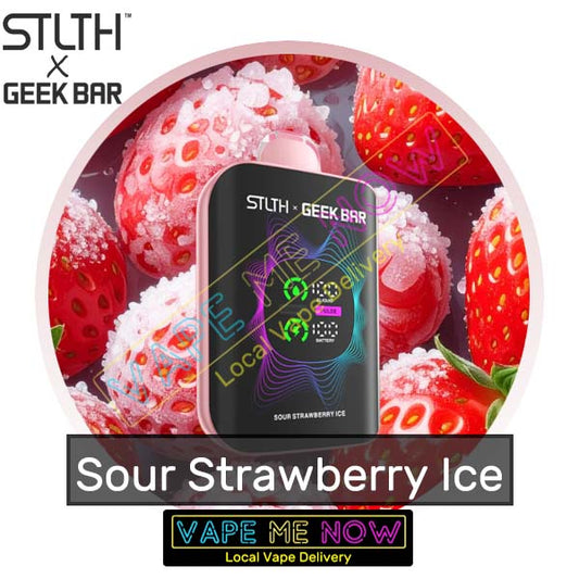 STLTH X Geek Bar - Sour Strawberry Ice