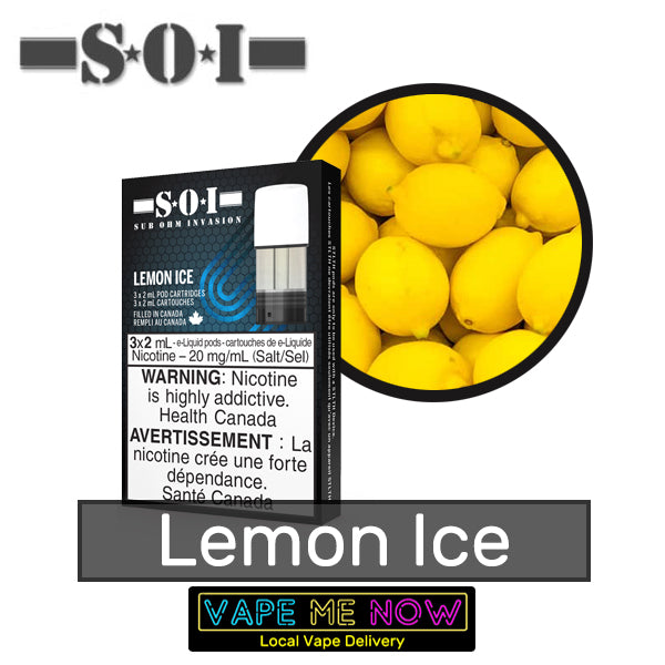 STLTH Premium Pods Lemon Ice flavor 