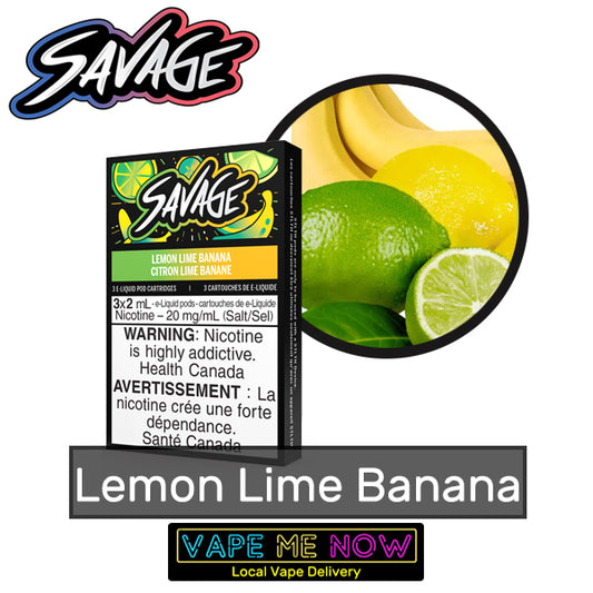 STLTH Premium Pods Lemon Lime Banana flavor 