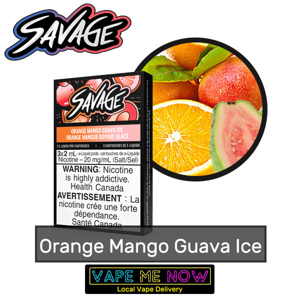 STLTH Premium Pods Orange Mango Guava Ice flavor 