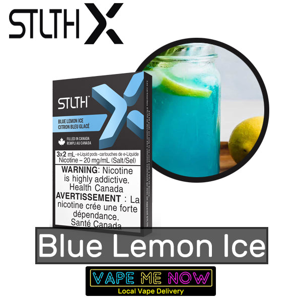 STLTH X Pods Blue Lemon Ice flavor 