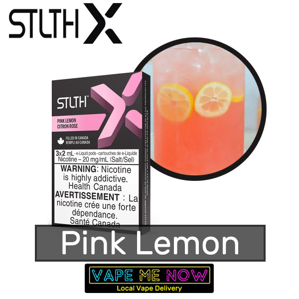 STLTH X Pods Pink Lemon flavor 