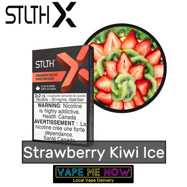 STLTH X Pods Strawberry Kiwi Ice flavor 