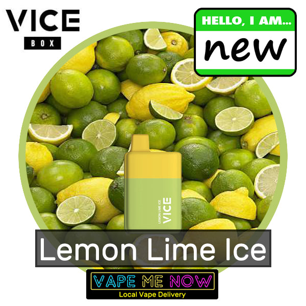 Vice Box Disposable Lemon Lime Ice flavor 