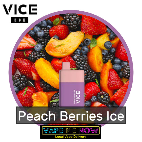 Vice Box Disposable Peach Berries Ice flavor 