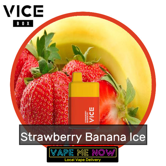 Vice Box Disposable Strawberry Banana Ice flavor 