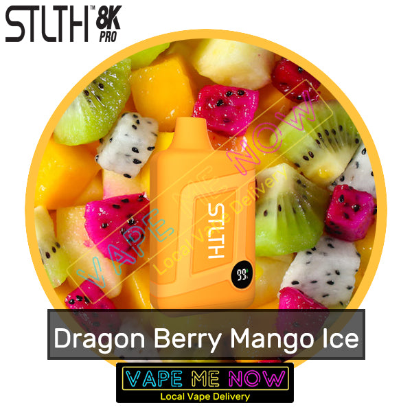 STLTH 8K Pro Disposable Dragon Berry Mango Ice flavor