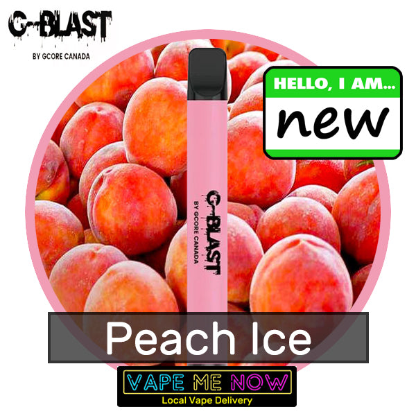 G-Blast Disposable Peach Ice flavor