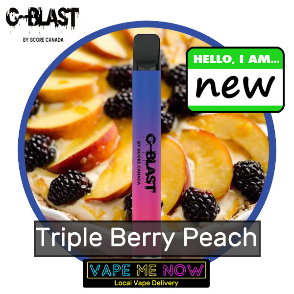 G-Blast Disposable Triple Berry Peach flavor