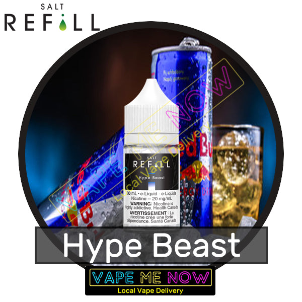 Refill Salt Hype Beast flavor bottle of juice