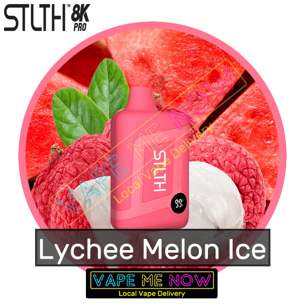 STLTH 8K Pro Disposable Lychee Melon Ice flavor