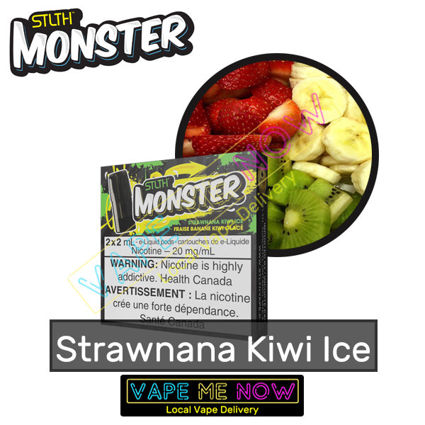 STLTH MONSTER - Strawnana Kiwi Ice